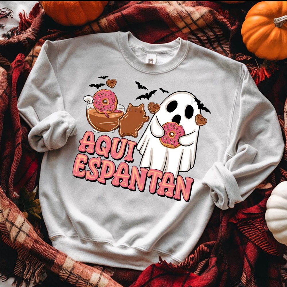 Aquí espantan crew neck sweater